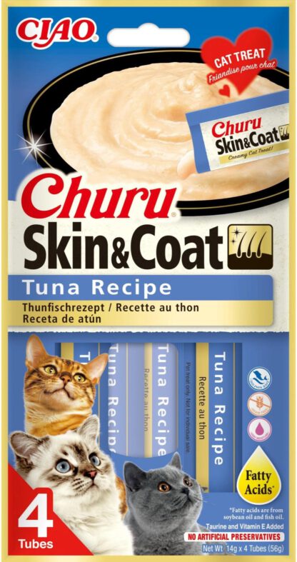 Churu Skin&Coat 12 stuks 4-pack Tuna