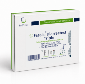 Fassisi Triple Diarreetest hond en kat: Giardia, Parvo, Corona (1 test)