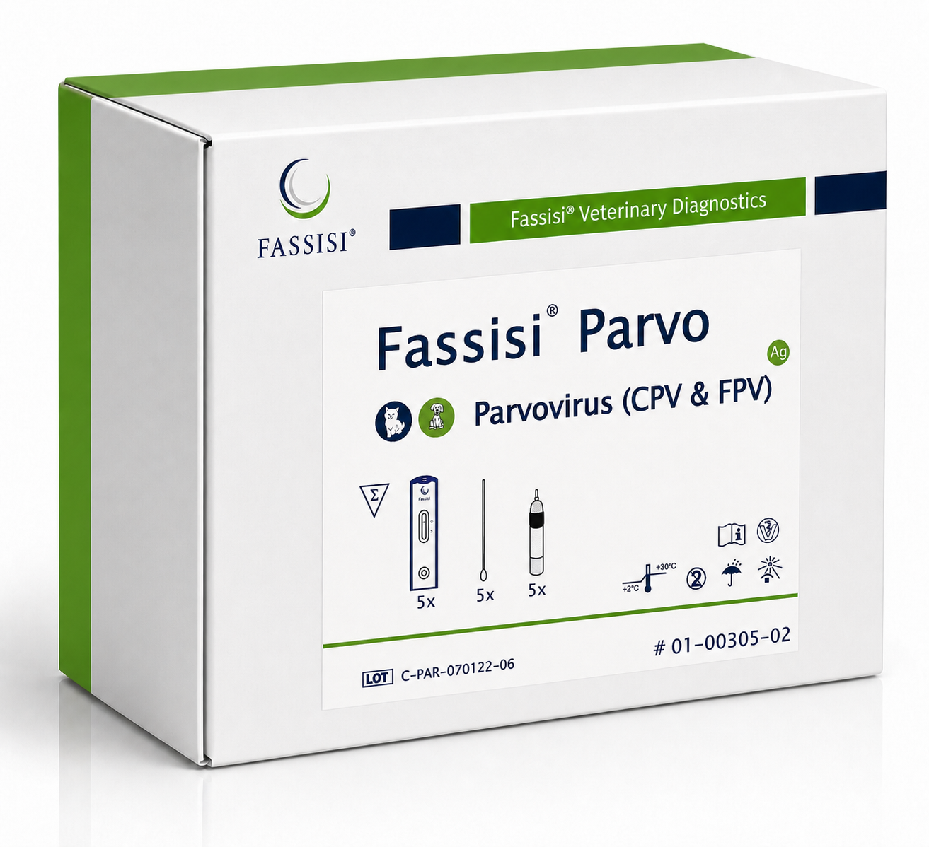 Fassisi Parvo Sneltest 5 stuks