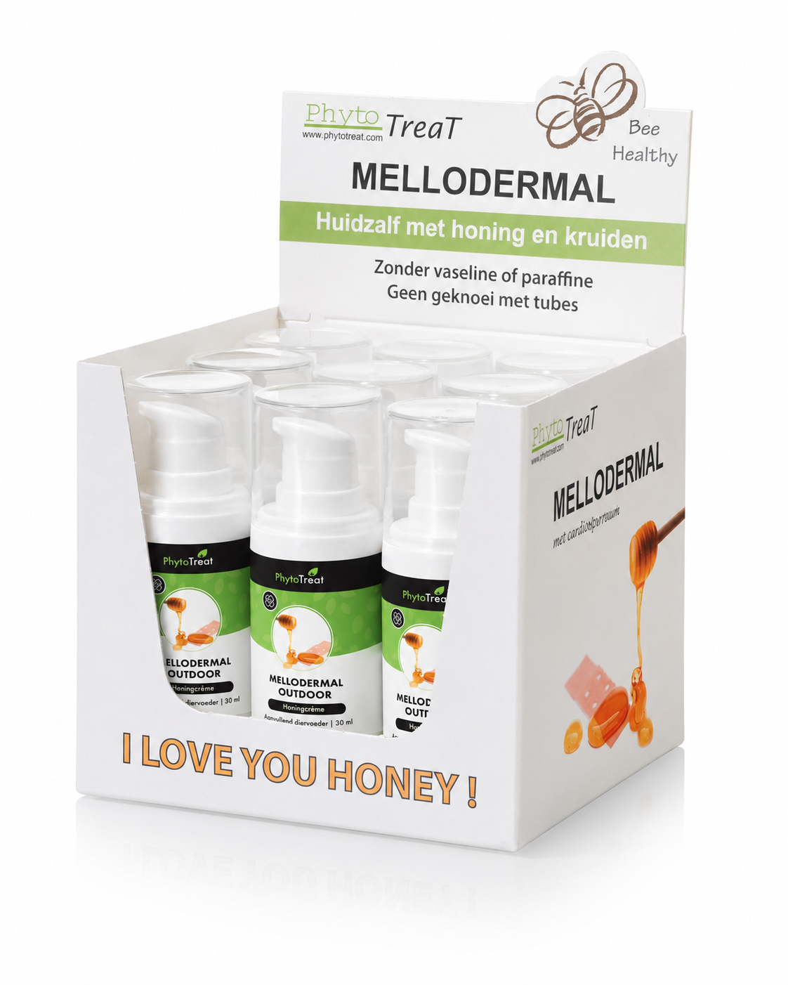 Mellodermal Honingcrème Outdoor 30ml (display doos 9 stuks)