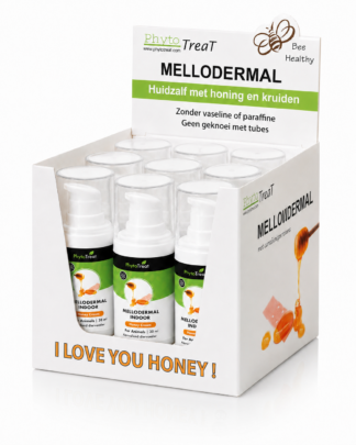 Mellodermal Honingcrème Indoor (display doos 9 stuks)